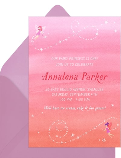 Dancing Fairies Invitation