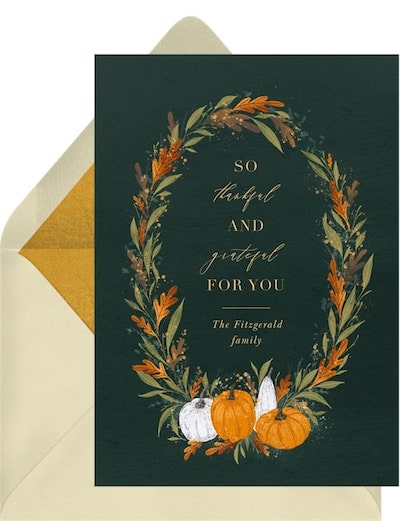 Dancing Leaves Card
