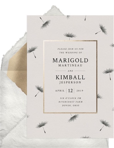 Dandelion Breeze Invitation