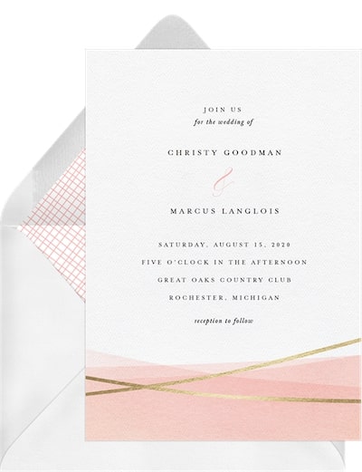 Dip Dyed Invitation