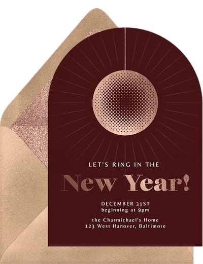 Disco Ball Invitation