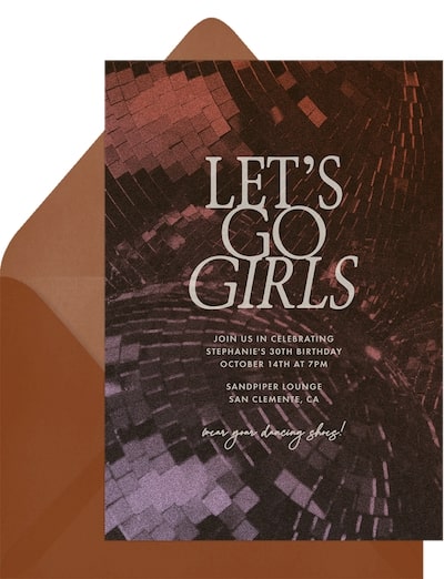 Disco Night Invitation