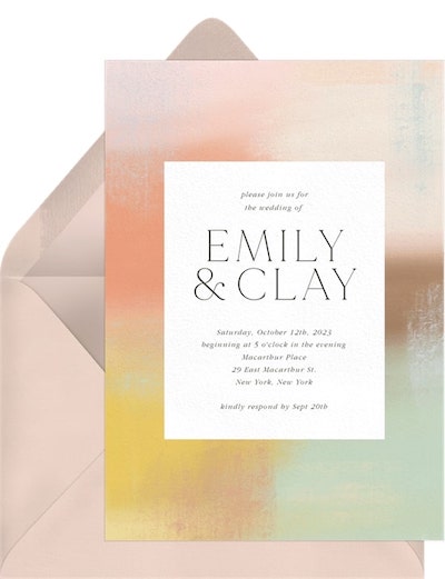 Dreamy Hues Invitation