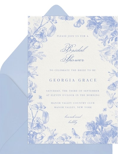 Dreamy Toille Invitation