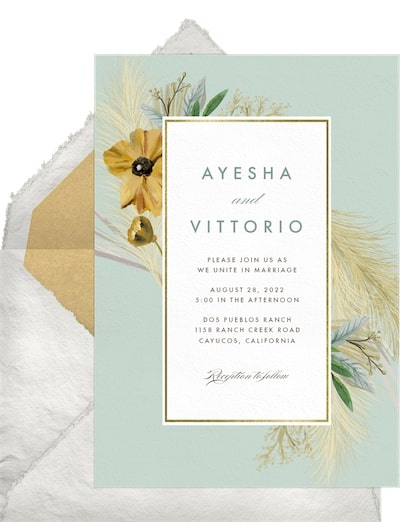 Dried Florals Invitation