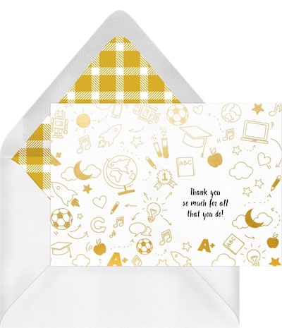 Education Doodles Card