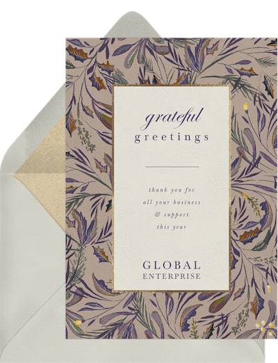 Elegant Greetings Card