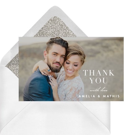 Elegant Overlay Thank You Note