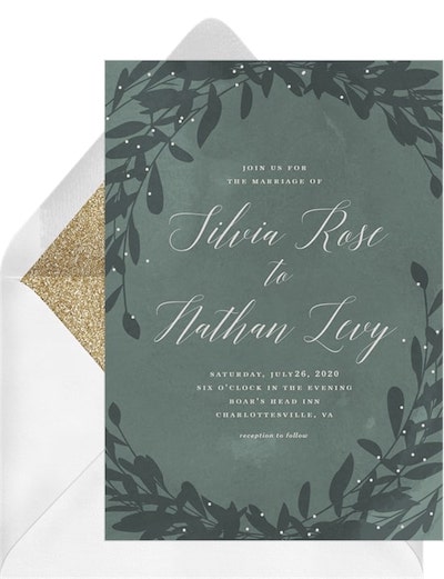 How many people should I invite to my wedding: Enchanted Woods Invitation