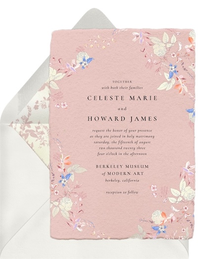 Best wedding colors: Endless Love Invitation
