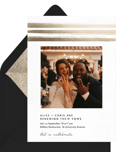 Engagement Bands Invitation