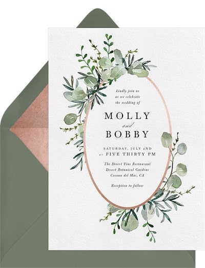 Eucalyptus Frame Invitation