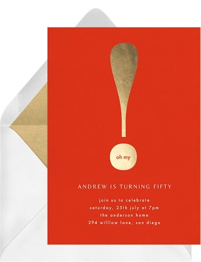 Exclamation Invitation