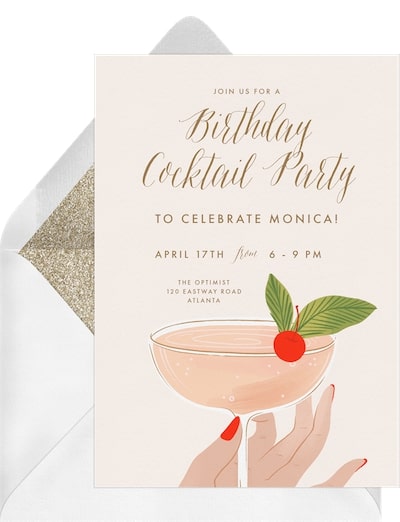 Fancy Cocktail Invitation