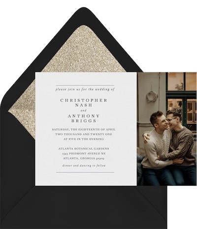 Fancy Free Invitation