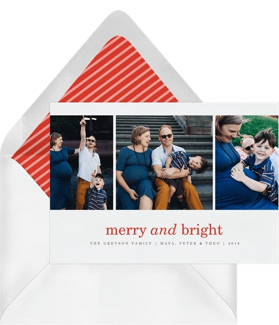 Photo holiday cards: Feature Frame Card