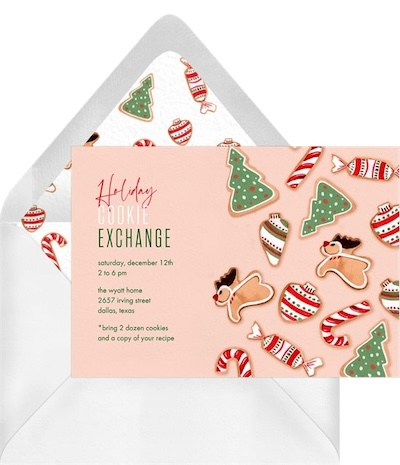 Festive Cookies Invitation