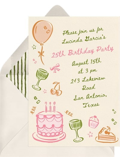 Festive Doodles Invitation