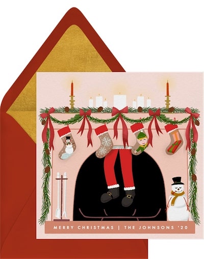 Festive Mantle Card