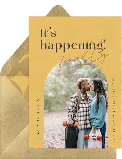 Finally Happening Save the Date