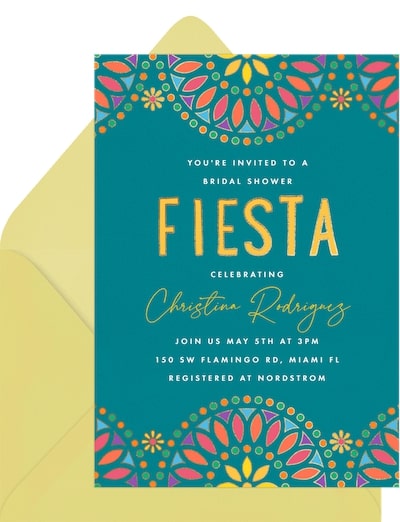 Flor de Mosaico Invitation