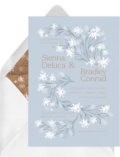 Floral Cascade Invitation