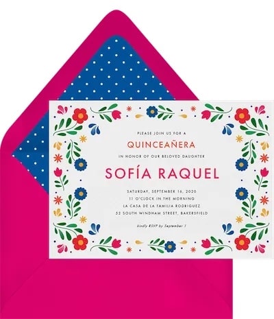 Floral Fiesta Invitation