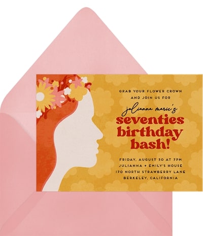 Flower Crown Invitation