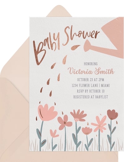 Flower Shower Invitation