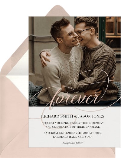 Forever Script Invitation