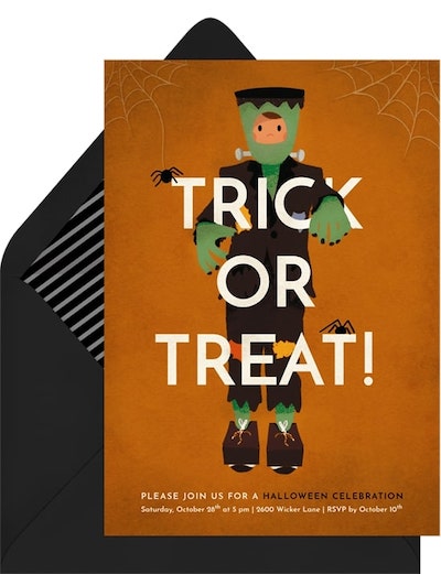 Frankenstein Invitation