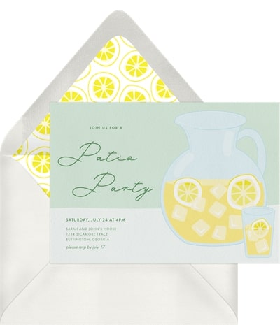 Fresh Lemonade Invitation