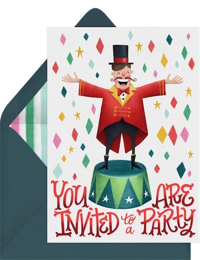 Friendly Ringmaster Invitation