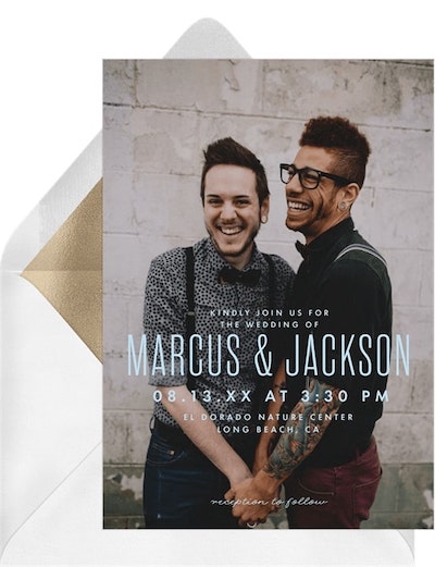 Full Photo Nuptials Invitation