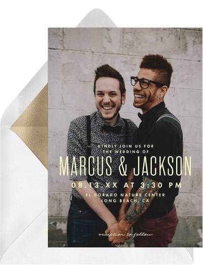 Full Photo Nuptials Invitation