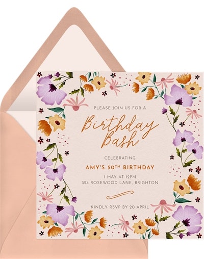 Garden Whimsy Invitation