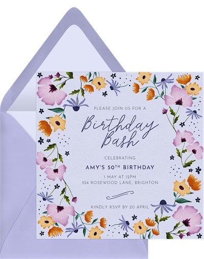 Garden Whimsy Invitation