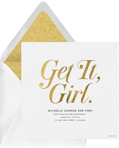 Get It Girl Invitation