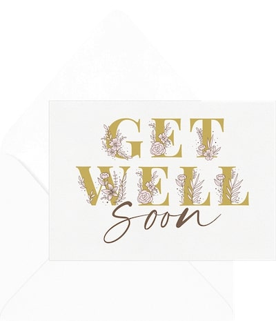 Get well soon ecard: Get Well Flowers Card