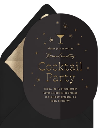 Gilded Glass Invitation