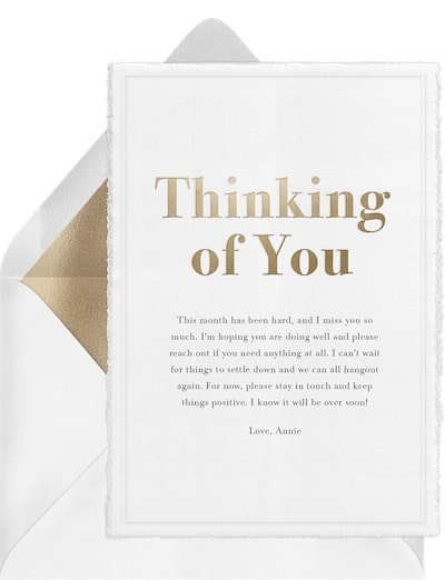 Gilded Sentiments Card