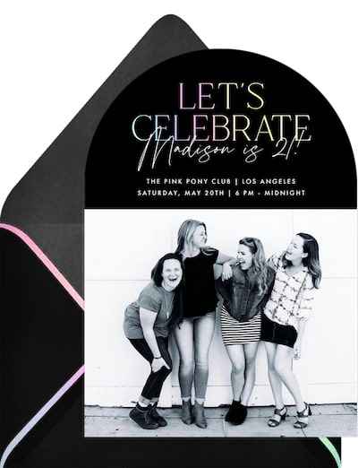 Glam Arch Invitation