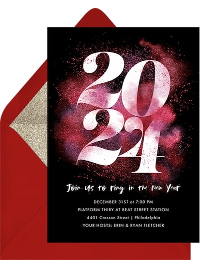 Glitter Bomb Invitation