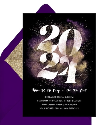 Glitter Bomb Invitation