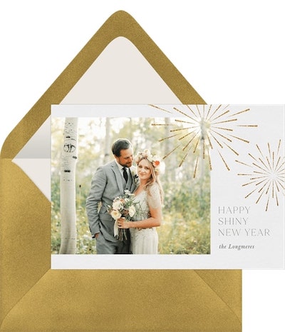 Glitter Fireworks Card