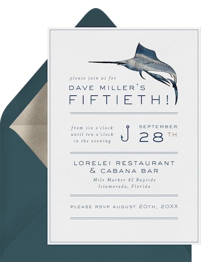 Gone Fishing Invitation