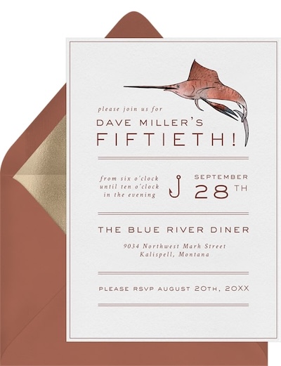 Gone Fishing Invitation