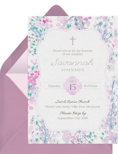 Gorgeous Watercolor Pastels Invitation