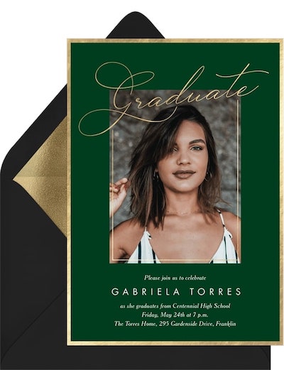 Graceful Graduate Invitation