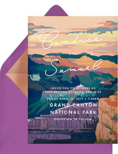 Grand Canyon Invitation